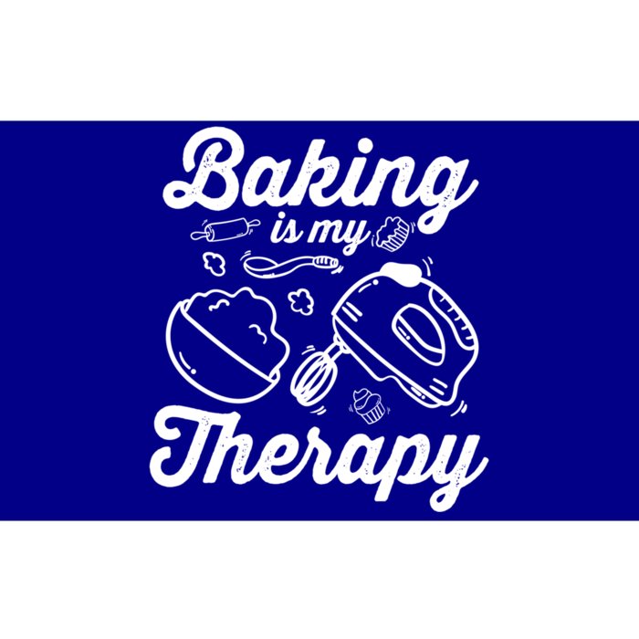 Baking Lover Baking Is My Therapy Bakers Funny Gift Bumper Sticker