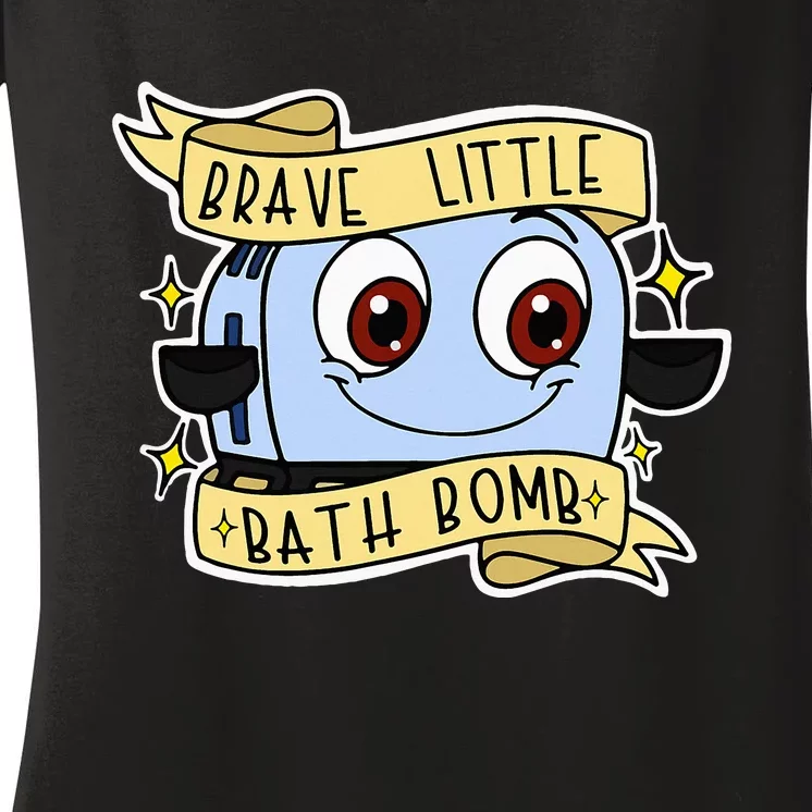 Brave Little Bath Bomb Women's V-Neck T-Shirt