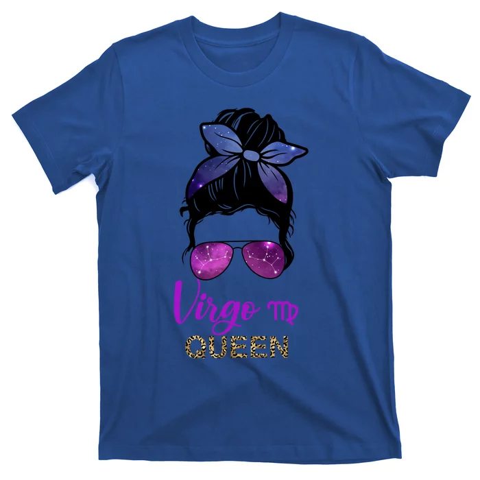 Bday Leopard Birthday Virgo Queen And Gift T-Shirt