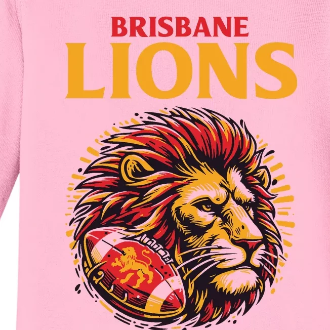 Brisbane Lions Baby Long Sleeve Bodysuit