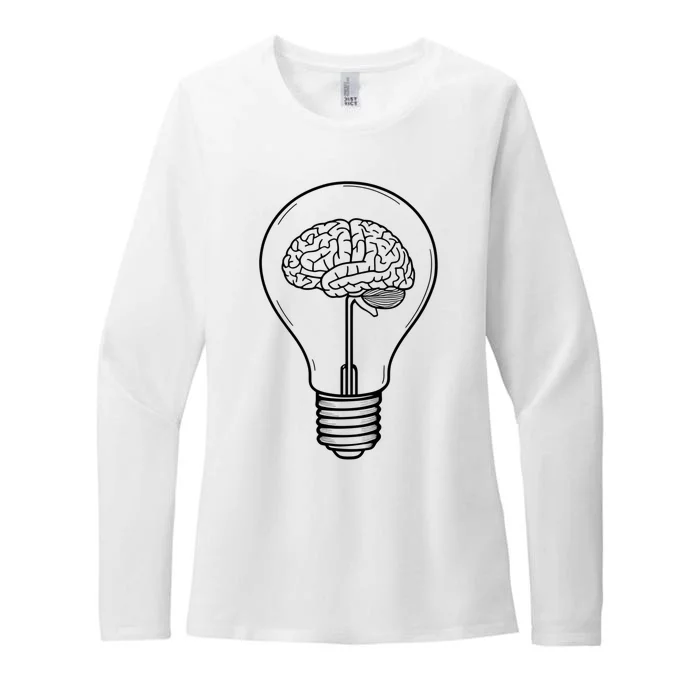 Brain Lightbulb: Bright Ideas And Creativity Womens CVC Long Sleeve Shirt