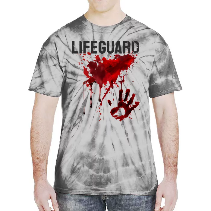 Bloody Lifeguard Blood Splatter Blood Stained Fun Tie-Dye T-Shirt