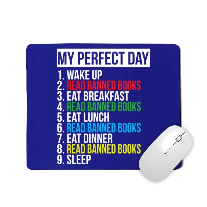 Book Lover Bookworm Quote Perfect Day Read Banned Books Great Gift Mousepad