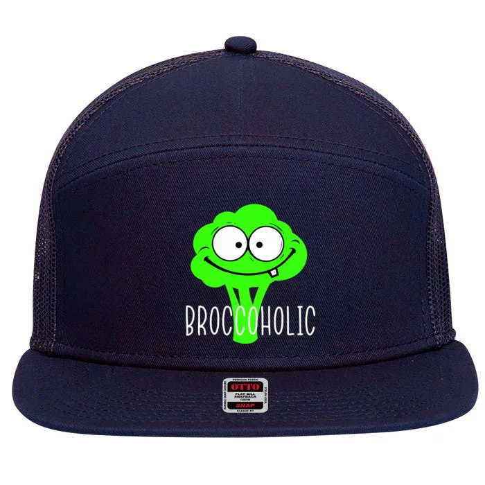 Broccoli Lovers Broccoholic 7 Panel Mesh Trucker Snapback Hat