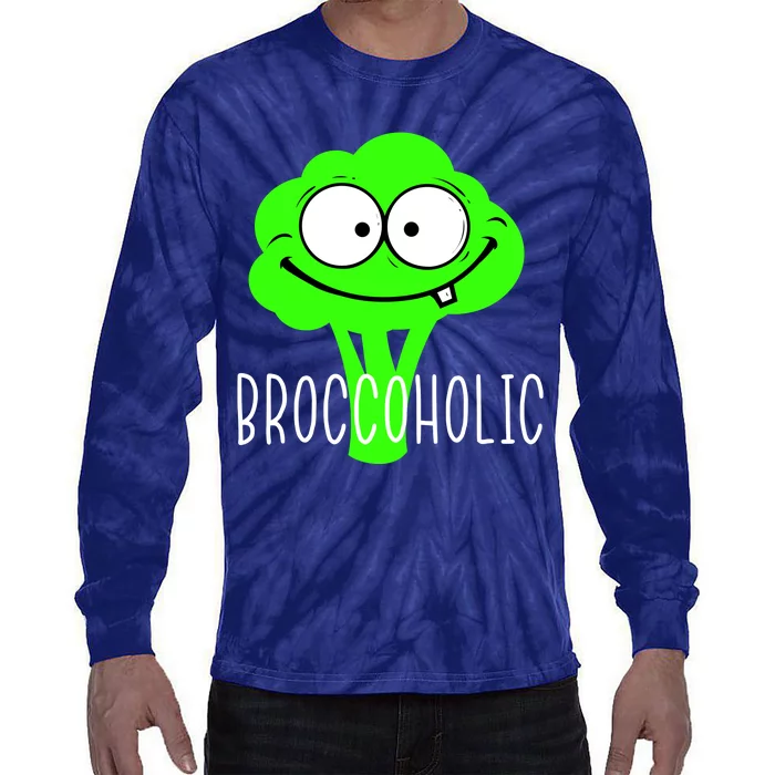 Broccoli Lovers Broccoholic Tie-Dye Long Sleeve Shirt