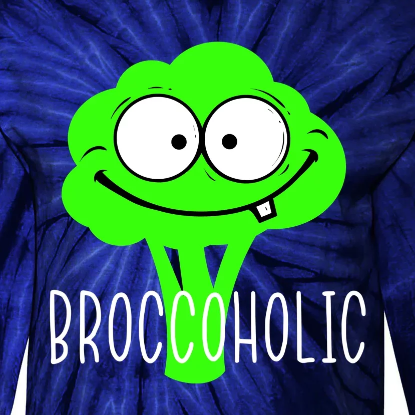 Broccoli Lovers Broccoholic Tie-Dye Long Sleeve Shirt