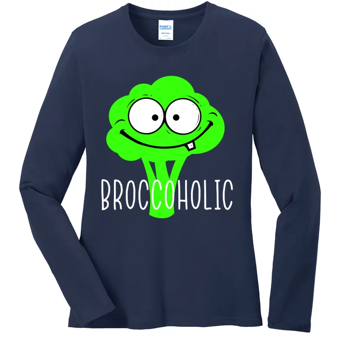 Broccoli Lovers Broccoholic Ladies Long Sleeve Shirt