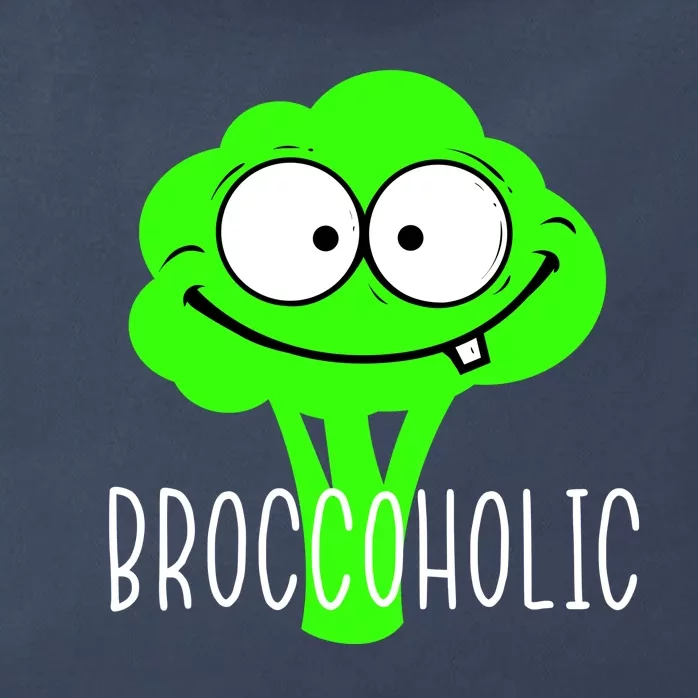 Broccoli Lovers Broccoholic Zip Tote Bag