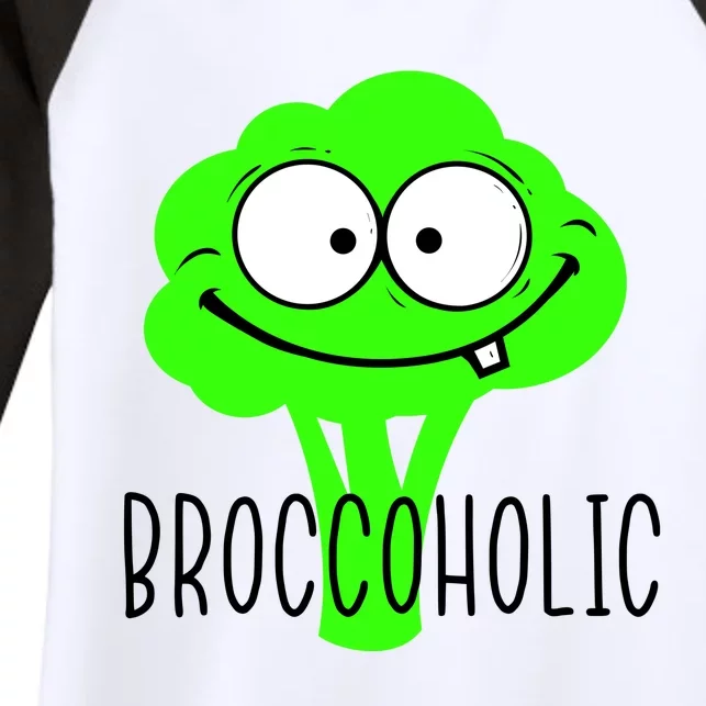 Broccoli Lovers Broccoholic Women's Tri-Blend 3/4-Sleeve Raglan Shirt