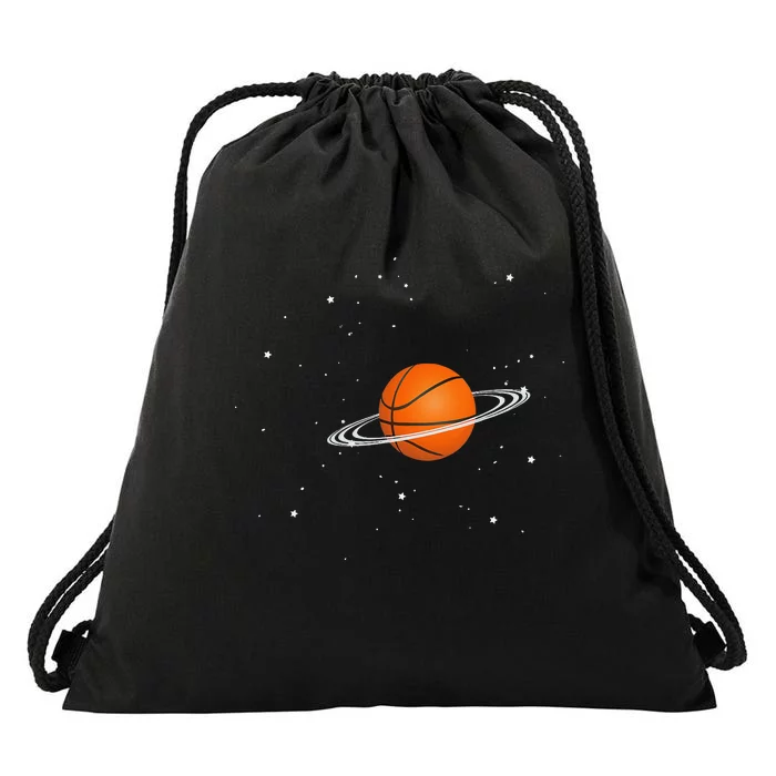 Basketball lovers basketball player space funny Drawstring Bag