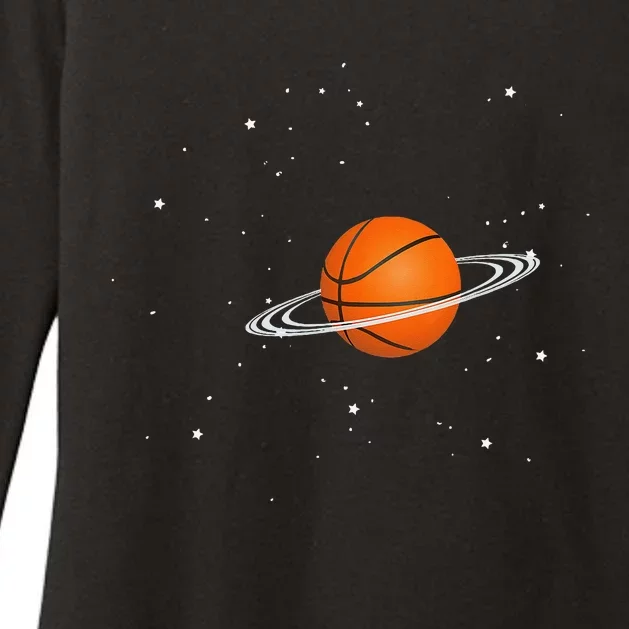 Basketball lovers basketball player space funny Womens CVC Long Sleeve Shirt