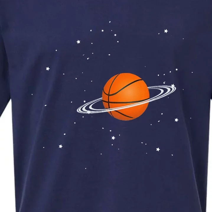 Basketball lovers basketball player space funny Sueded Cloud Jersey T-Shirt