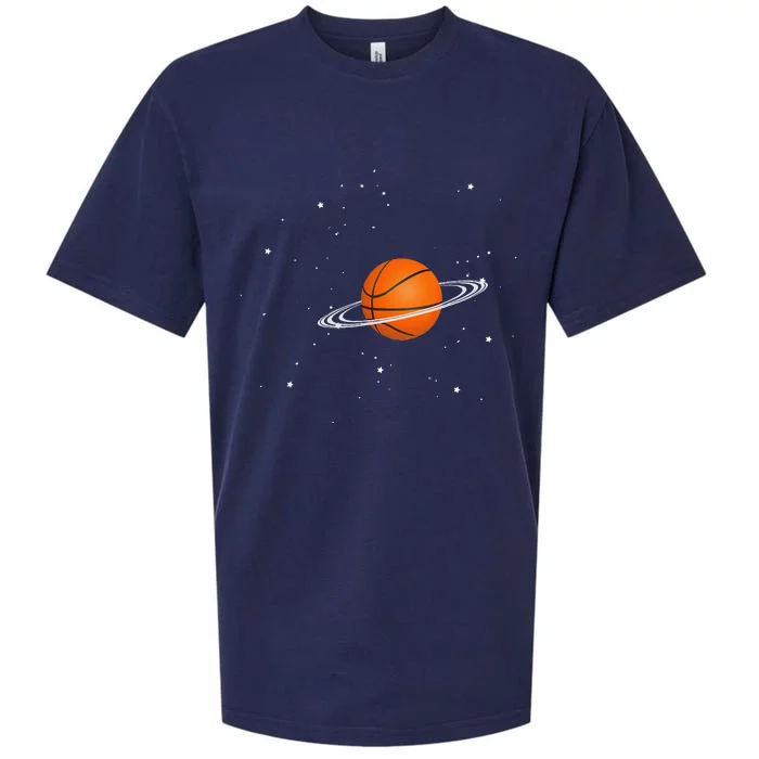 Basketball lovers basketball player space funny Sueded Cloud Jersey T-Shirt