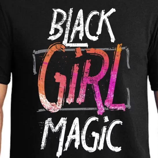 Black Little Black Queen Magic Gift Design Idea Gift Pajama Set