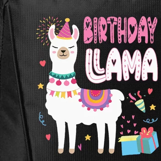 Birthday Llama Birthday Party Llama Birthday Theme City Backpack