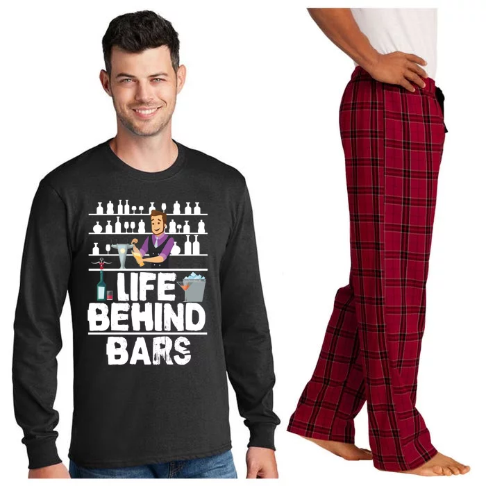 Bartender Life Behind Bars Meaningful Gift Long Sleeve Pajama Set