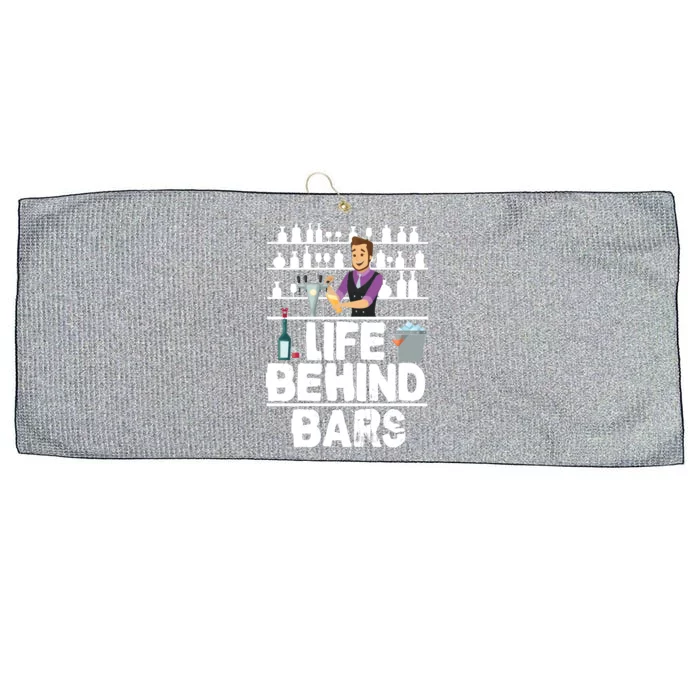 Bartender Life Behind Bars Meaningful Gift Large Microfiber Waffle Golf Towel