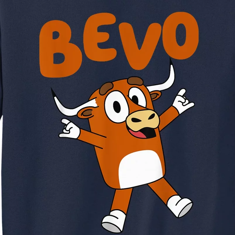 Bevo Longhorn Bull Funny Cartoon Funny Tall Sweatshirt