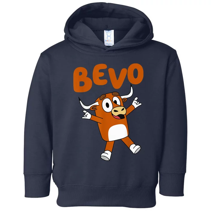 Bevo Longhorn Bull Funny Cartoon Funny Toddler Hoodie