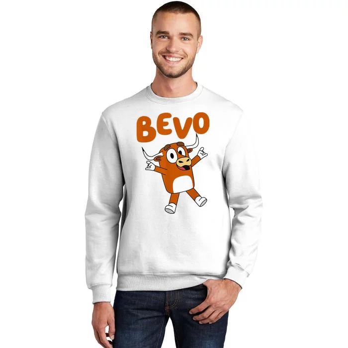 Bevo Longhorn Bull Funny Cartoon Funny Sweatshirt