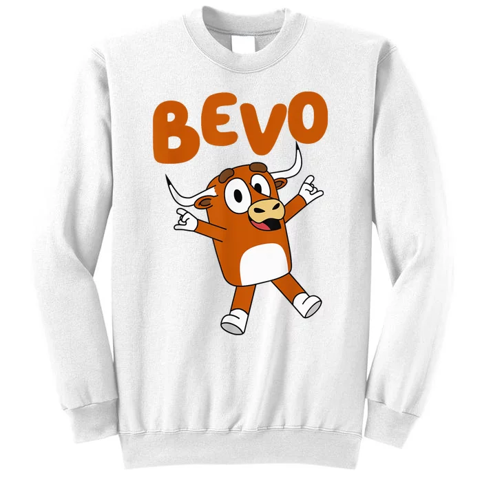 Bevo Longhorn Bull Funny Cartoon Funny Sweatshirt