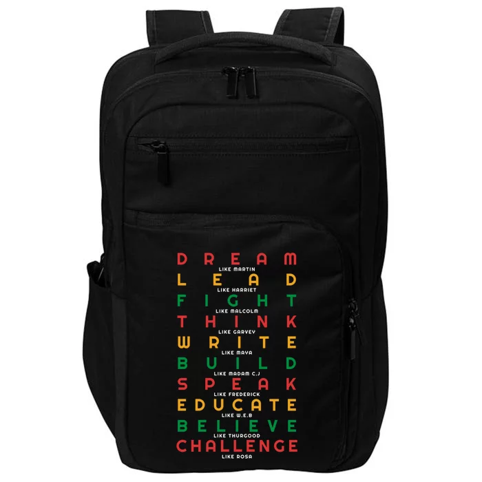 Black Leaders Black History Month African American Pride Gift Impact Tech Backpack