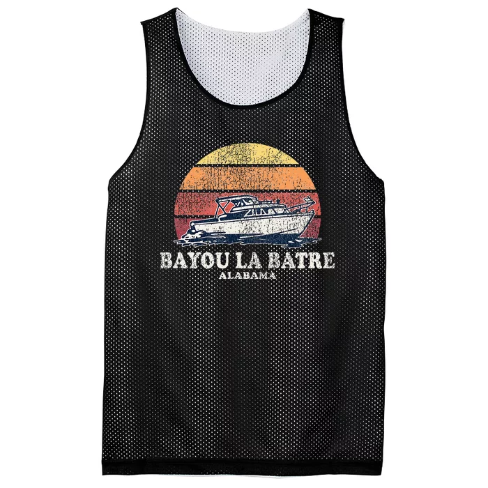 Bayou La Batre Al Vintage Boating 70s Retro Boat Mesh Reversible Basketball Jersey Tank