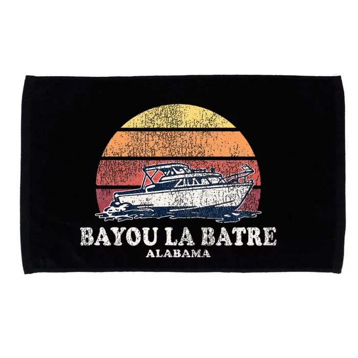 Bayou La Batre Al Vintage Boating 70s Retro Boat Microfiber Hand Towel