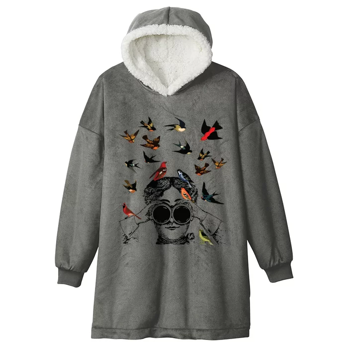 Bird Lover Hooded Wearable Blanket