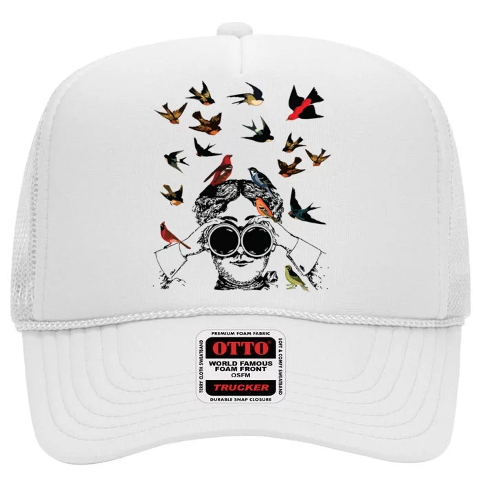 Bird Lover High Crown Mesh Trucker Hat