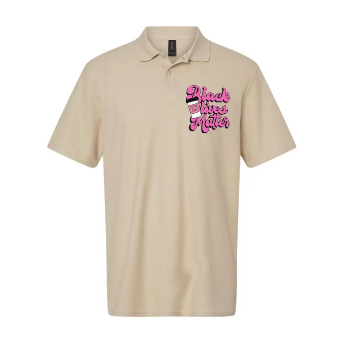 Black Lives BUT FIRST Coffee Matter Black Month History Softstyle Adult Sport Polo