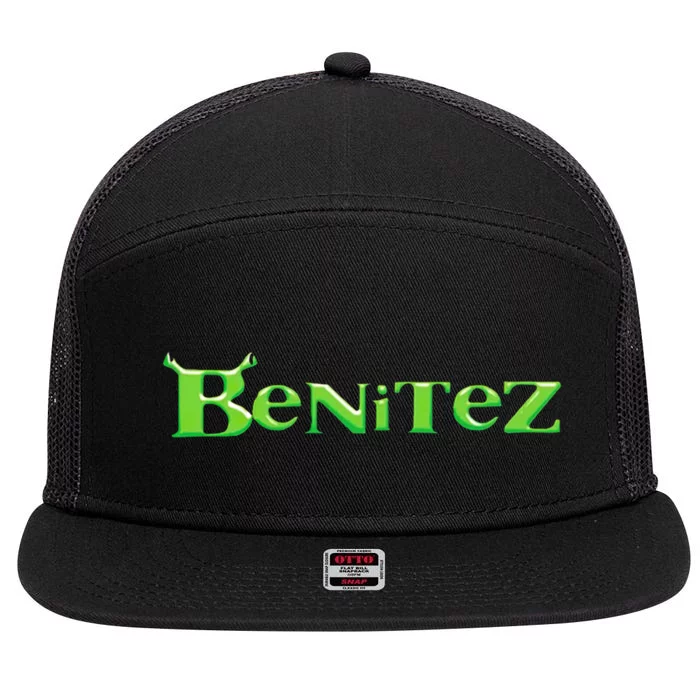 Benitez 7 Panel Mesh Trucker Snapback Hat