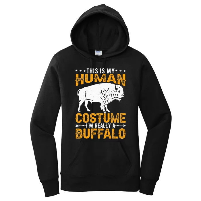 Buffalo Lover Bison Women's Pullover Hoodie