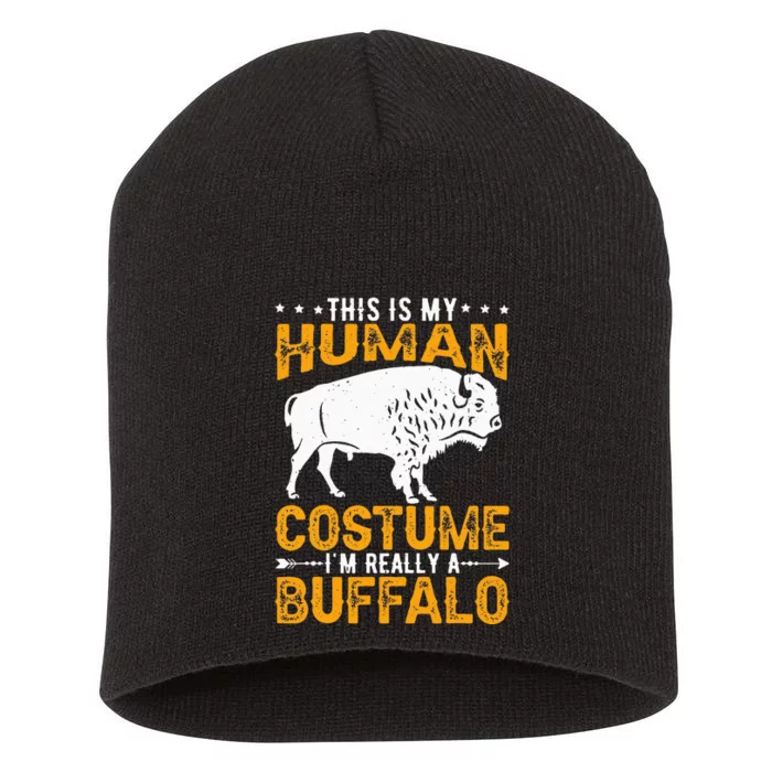 Buffalo Lover Bison Short Acrylic Beanie