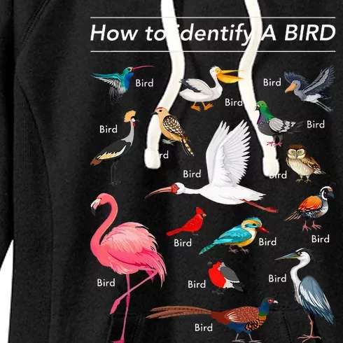 Birdwatcher Lover Birdwatching How To Identify A Bird Women's Fleece Hoodie