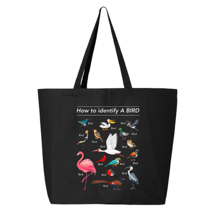 Birdwatcher Lover Birdwatching How To Identify A Bird 25L Jumbo Tote