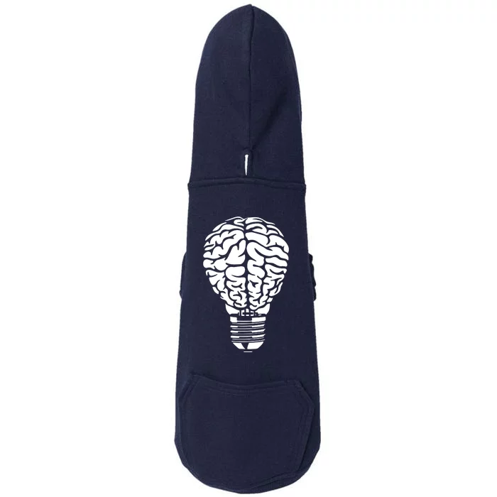 Brain Light Bulb Doggie 3-End Fleece Hoodie