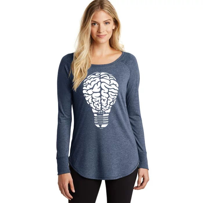 Brain Light Bulb Women's Perfect Tri Tunic Long Sleeve Shirt