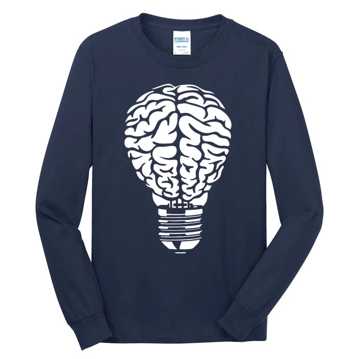 Brain Light Bulb Tall Long Sleeve T-Shirt