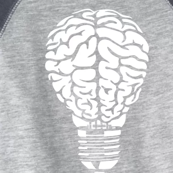 Brain Light Bulb Toddler Fine Jersey T-Shirt