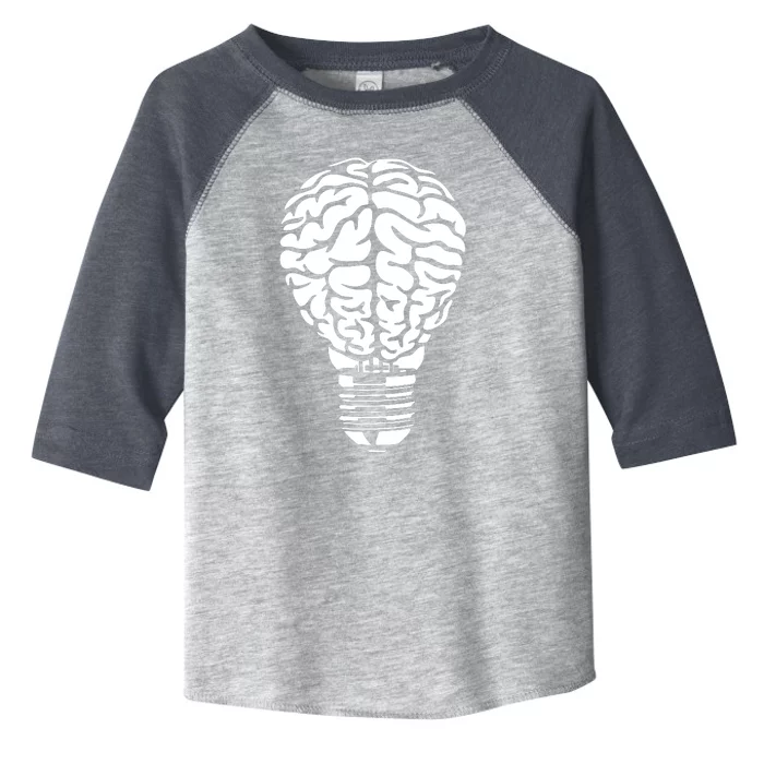 Brain Light Bulb Toddler Fine Jersey T-Shirt