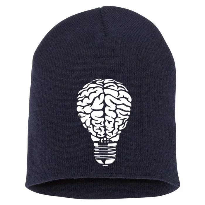 Brain Light Bulb Short Acrylic Beanie