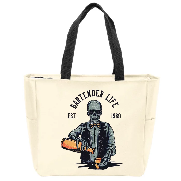 Bartender Life Zip Tote Bag