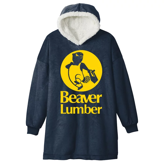 Beaver Lumber Hooded Wearable Blanket