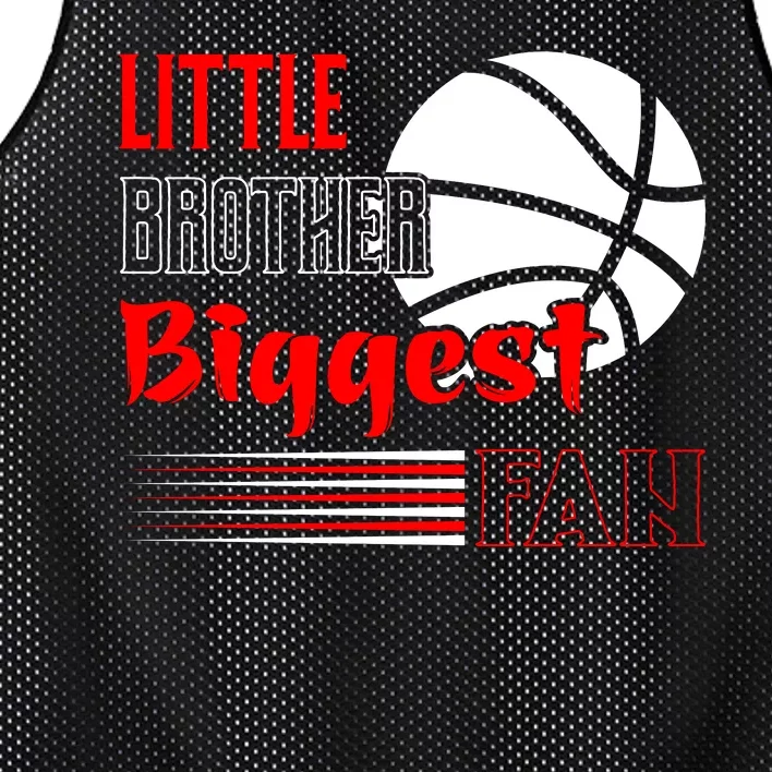 Baseball Little Brother Biggest Fan Funny Baseball Mesh Reversible Basketball Jersey Tank