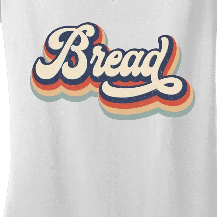 Bread Lover Baking Funny Retro Women's V-Neck T-Shirt