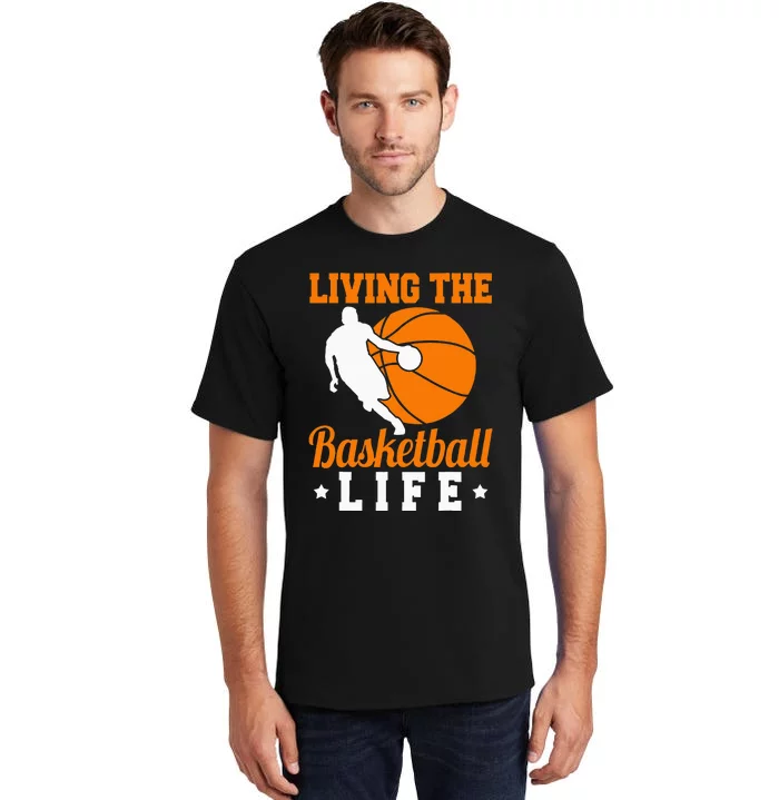 Basketball Life Bball Player Gameday Tall T-Shirt