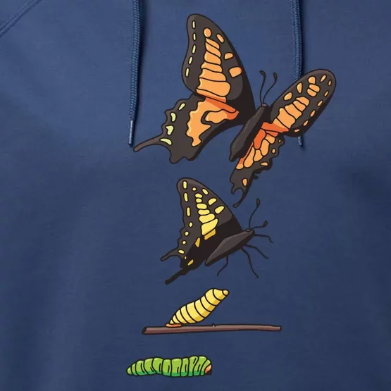 Butterfly Lifecycle Performance Fleece Hoodie