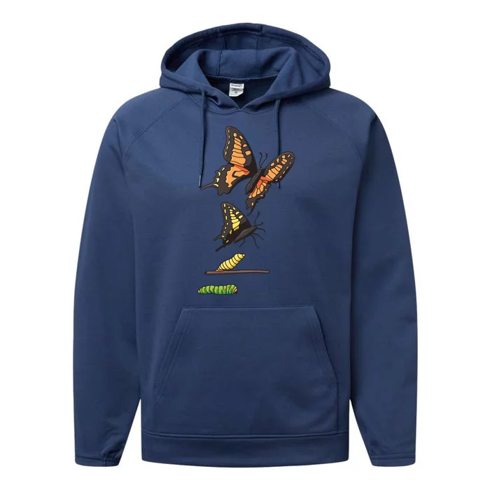 Butterfly Lifecycle Performance Fleece Hoodie