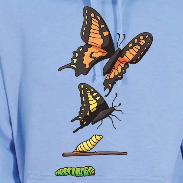 Butterfly Lifecycle Unisex Surf Hoodie